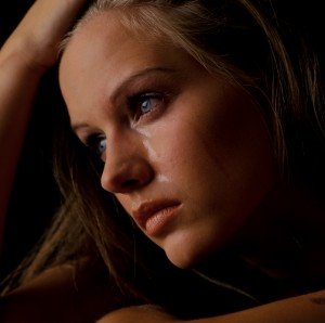 Young Woman Upset With Hair Loss